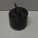 13.5oz Kids Jar for Hot Food, Insulated Vacuum Food Jar with Buckle Lid, Stainless Steel Wide Mouth Leak Proof Insulated Lunch Container for School Picnic Travel, Black