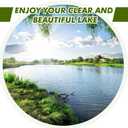 Pond Rake, Weed Removal Tool, Steel Blades 24 inch Aquatic Weed Rake, Double Sided Lake Weed Cutter, Clean Aquatic Weeds Muck Silt Lake Rakes, 30ft Thicker Rope, Black