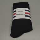 KONY Women's Cotton Knee High Socks - Fashion Socks 3 Pairs (Women's Shoe Size 5-9)(Black) (Medium)