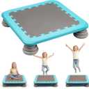 Mini Trampoline for Kids, 25 Inch Sensory Bounce Board - Indoor Outdoor