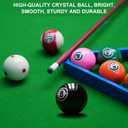 4 x HMQQ 2 1/4" Pool Cue Ball and Professional AAAA Grade Billiards Ball, #8 Pool Ball Replacement Number 8, Set of 1