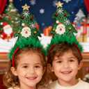 Christmas Headbands, Christmas Tree Headband with Santa Claus and Snowflakes, Costume Xmas Headbands for Adult Children Christmas Holiday Party Suppliers