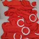 WJWHQ 100PCS Spandex Stretch Chair Sashes Bows Elastic Chair Cover Bands Ties with Buckle Slider for Wedding Party Reception Events Universal Ceremony Banquet Decorations(Red)