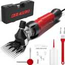 2026 Upgraded Sheep Shears 500W, Professional Electric Sheep Clippers, Farm Livestock Grooming Kit, 6 Speed Heavy Duty Electric Shears for Sheep Alpacas Goats Thick Coat Animals