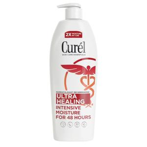Curel Ultra Healing Intensive Fragrance-Free Lotion For Extra-Dry Skin, Dermatologist Recommended, Ideal for Sensitive Skin, Cruelty Free, Paraben Free, 20 Oz