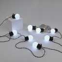 imprsv Battery Operated String Lights for Marquee Light Up Letters Numbers LED 8-Bulb White Indoor Outdoor Cool White Light Bulbs Bedroom Wall Christmas Decor Wedding Birthday Party Decorations