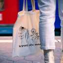 Floral Teachers Canvas Tote Bag, Teacher Appreciation Gifts, Floral Teachers Shoulder Bag, Shoulder Bag for Women, Teacher Gifts from Students