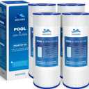 CX580XRE Pool Filter Cartridges, Compatible with Hayward SwimClear C3000, C3020, C3025, C3030, Hayward C580E, CX580XREPAK4, Pleatco PA81, PA81-PAK4, Filbur FC-1225, Unicel C-7483, 4 Pack