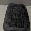 MidWest Homes for Pets Quiet Time XS Dog Bed Gray Faux Fur Bolster, Ultra-Soft and Machine Washable, Fits 22-Inch Crates and Carriers, for Small Dogs and Cats (Grey)