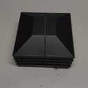 Goovilla 6x6 Post Caps Black(Actual 5.5" x 5.5"), 4 Pack Fence Post Caps with 8 Screws and Easy Installation, Sturdy Waterproof Plastic Deck Post Caps with Frosted Finishing Touch, Protect Wood Post