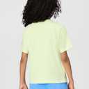 Nike Girls' Sportswear Club Modern Script Boyfriend T-Shirt (Green, M)