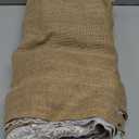 moonoom 20 Ft x 36 in Natural Burlap Wedding Aisle Runner, Rustic Jute Weddings Runway Carpet with Lace, Ceremony Burlap Carpet Roll for Beach Garden Church Reception Craft Decor