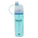Mist Spray Water Bottle 600ml Portable Sport Water Bottle Anti-Leak Drinking Cup with Mist Hydration 