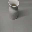 WHJY 6 inch White Nordic Minimalist Matte Handmade Ceramic Vases, Japanese Zen Stoneware Flowerware, Floral Decorations, for Living Room, Study, Bedroom, Balcony, Bar - Short White