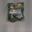 Meseey 12 Pcs 6 Inch Christmas Bow Green Velvet with Golden Edge Waterproof Wreath Bows for Xmas Garland DIY Craft Gift Wrapping Party Holiday Basket Ornaments (Green Velvet)