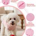 Dog Sweaters for Small Medium Large Dogs Cats, Soft Warm Turtleneck Pullover Solid Cable Knit Fleece Stretch Pet Clothes,Classic Fuzzy Coat for Puppy Girl Boys for Fall Winter Cold Weather (Pink.)