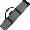 Winterial Rolling Expandable Snowboard and Ski Bag - Ski and Snowboard Bag with Wheels, Fits 2 Boards or 2 Sets of Skis up to 70in, Expandable Main Compartment