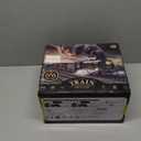 Train Set for Kids, Electric Train Toys with Realistic Light Sounds Smoke, Christmas Train Model Gifts for Toddlers Boys Girls, Steam Locomotive, Luxury Track & 2 Glowing Passenger Carriages