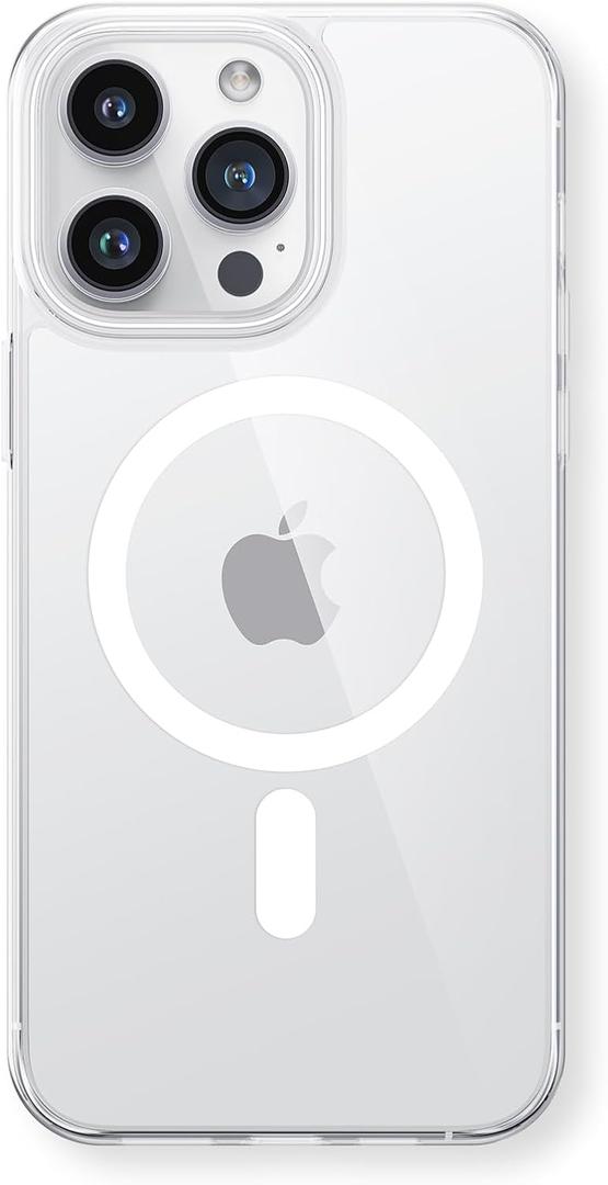 TORRAS Magnetic Slim-Fit for iPhone 15 Pro Max Case, Ultra-Thin 15 ProMax Phone Case Fit for MagSafe, Lightweight Anti-Scratch Hard PC for iPhone 15 ProMax Case 6.7 inch OriginFit, Transparent