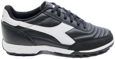 Diadora Calcetto Youth Turf Soccer Shoes - Soft Leather, EVA Midsole, Rubber Outsole, Unisex SIZE:4,5