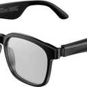 Oraolo Smart Glasses, Polarized Sunglasses with Bluetooth Speaker, Wireless Music & Calls, Athletic/Outdoor UV Protection and Voice Control, Unisex(Clear)