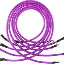 5 Point Car Universal Earth Ground Cables Grounding Wire System Kit High Performance Improve Power for Car Truck, Purple