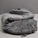 Bedsure GentleSoft Fleece Bed Blankets Queen Size Grey - Soft Warm Spring Blanket Lightweight Cozy Anti-Static Microfiber, Room Home Decor Gifts for Women and Men, 90x90 inches