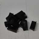 Qtqgoitem Rubber Hotel Rectangle Shaped Furniture Wardrobe Chair Leg Cover Cap Pad 12pcs (Model: 914 6cd e65 7f4 722)