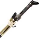 ion Golden Titanium Curling Iron, 1 1/4 Inch, Durable, All Hair Types, Dual Voltage