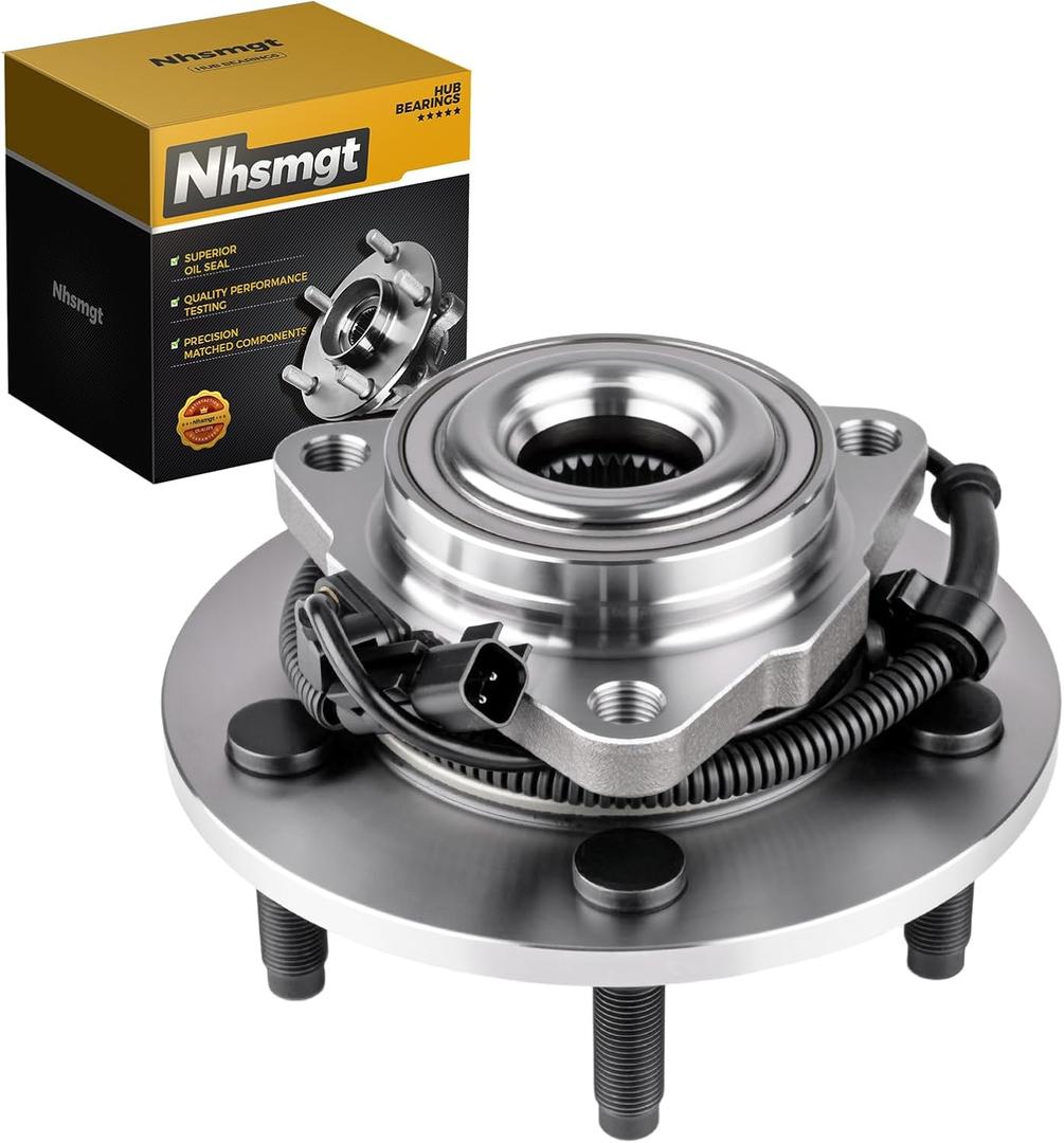 515113 Front Wheel Bearing Hub Assembly Compatible with Dodge Ram 1500 2006-2009 5 Lug with ABS, fit for 2006-2008 Ram 1500 with 4-Wheel ABS