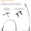 JOLISU 5 Pack Reading Glasses For Women/Men-Blue Light Blocking Computer Reader w/Round Frame - Retro Clear Lens Fake Eyeglasses2.0 (Black + Transparent +Leopard + Tortoise + Orange)