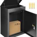 YITAHOME Wall Mount Mailboxes for Outside, 19.7x13.4x8.7 Inch Locking Mailbox, Large Capacity Lockable Mailboxes, Outside Package Delivery Box for Home, Office, School to Collect Package and Mail