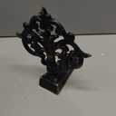 Art Nouveau Door Stopper Wedge for Bottom of Door, Decorative Cast Iron Floor Door Stop, Antique Bronze
