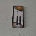 Milk Frother Handheld,Dallfoll USB Rechargeable Electric Foam Wand Maker for Coffee, 3 Speeds Mini Milk Foamer Drink Mixer with 2 Whisks for Bulletproof Coffee Frappe Latte Cappuccino Hot Chocolate (Black)