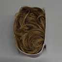 RUWISS Claw Clip Messy Bun Hair Piece Real Human Hair Buns Wavy Curly Chignon Hair Bun Extensions Tousled Updo Hair Buns Claw Clip Ponytail Hairpieces - Brown with Blonde Highlights (40g)