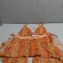 ECHOINE Women's Jumpsuit Beach Swimsuit Mesh Cover Up See Through Two Piece Outfits Clubwear with Briefs, Size M/L