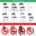 Stretch Spandex Chair Covers - White 50 PCS, Folding Kitchen Chairs Cover, Universal Washable Slipcovers Protector, Removable Chair Seat Covers, for Wedding Party Dining Room Banquet Event