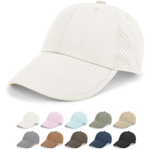 Rosoz Unisex Classic Baseball Cap Vintage UPF 50+ Soft Unstructured Adjustable Foldable Travel Men Women Dad Hat