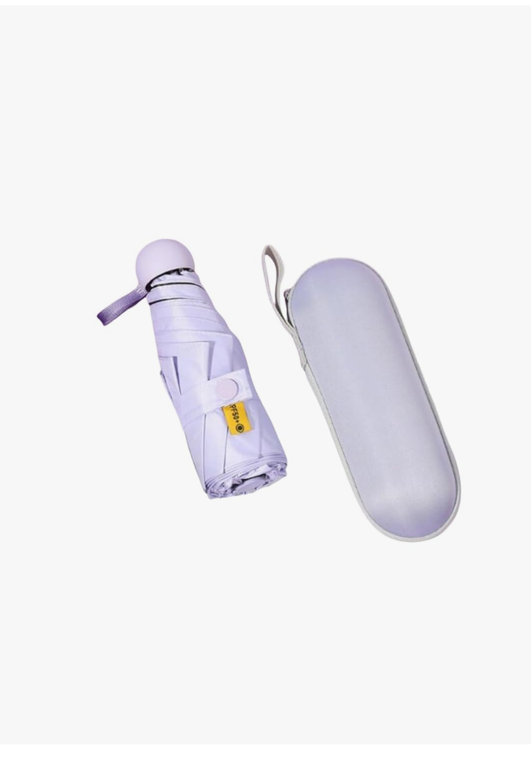 Mall travel umbrella, capsule umbrella,5 Folding Compact Pocket Umbrella,Lightweight Folding Compact Travel Umbrella Portable Parasol