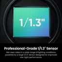 Insta360 Link 2 Pro  4K PTZ Webcam for PC/Mac, 1/1.3 Sensor, Low-Light, AI Tracking, HDR, Directional Noise-Canceling Mics, Supports Stream Deck, Zoom, Teams, Twitch for Streaming or Meetings (Graphite Black)