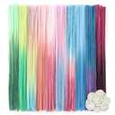 TOAOB Gradient Pipe Cleaners 10 Colors Chenille Stems for Crafts 12 Inch Fuzzy Sticks Craft Supplies for DIY Art Craft Projects Home Decorations