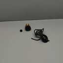 All Brass Black and White Air Switch Button for Sink Top Counter Top Garbage Disposal Part(Matte Black, Round)