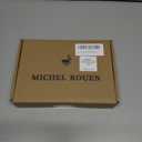 Rouen Men's Polo Shirts Short Sleeve Dry Fit Performance Wicking Moisture Causal Striped Collared Golf Shirts for Men (Pink, S)