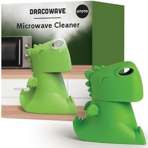 OTOTO NEW Dracowave Microwave Cleaner - Dragon Microwave Steam Cleaner, Cleans Grime in Minutes with Water and Vinegar - Cute Kitchen Gifts Accessories, Funny Kitchen Gadgets, White Elephant Gifts