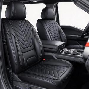 for Ford F150 2009-2026 Seat Covers F250 F350 F450 2017-2026
Super Duty Faux Leather Full Set XL XLT Lariat Platinum STX Cab, Lumbar Support Seat Protectors