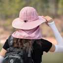 2 x Sun Hats for Men Women Fishing Hat UPF 50+ Breathable Wide Brim Summer UV Protection Hat
