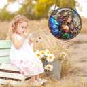 Fairy Butterfly Stained Glass Suncatcher, 8 Inch | Stained glass window hanging for indoor decor, Gift for family, friends, faith or nature lovers