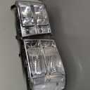 APSVE Headlights Assembly for 2007-2013 GMC Sierra 1500, 07-14 Sierra 2500HD 3500HD Headlamp Replacement Driver & Passenger Side, Chrome Housing Clear Lens