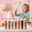 110ml Test Tubes with Screw Caps: 20pcs Clear Plastic Storage Tubes for Tea Leaves - Candy Containers for Wedding Party Christmas Dcor