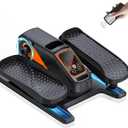 Under Desk Elliptical Machine, Electric Elliptical as Seen on TV for Seniors Adults with 15 Adjustable Speed, Quiet & Portable Electric Seated Pedal Exerciser with Remote Control & 5 Auto Mode (Black)